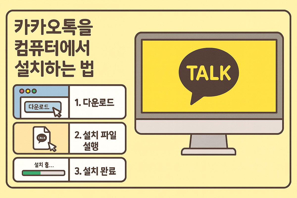 PC에서 카카오톡 설치, 1분 만에 끝내는 쉬운 방법 1