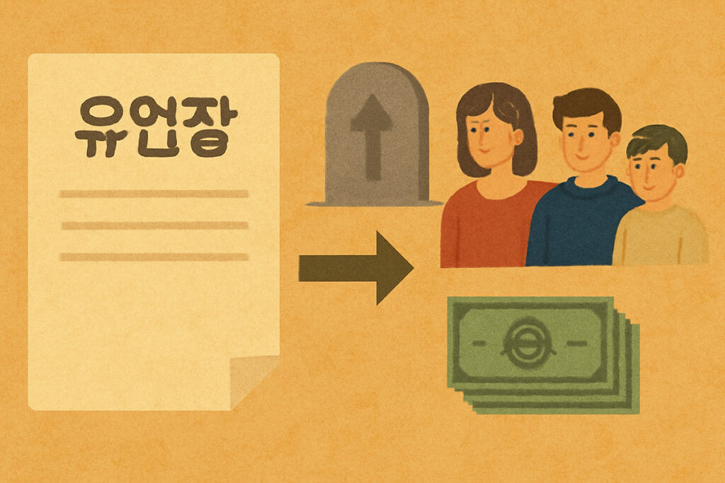 유언장 없이 사망했을 때 재산 분배 기준 2