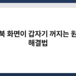 노트북 화면이 갑자기 꺼지는 원인과 해결법 3