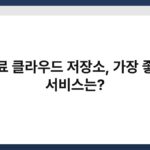 무료 클라우드 저장소, 가장 좋은 서비스는? 7