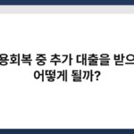 신용회복 중 추가 대출을 받으면 어떻게 될까? 5