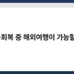 신용회복 중 해외여행이 가능할까? 5