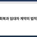 신용회복과 임대차 계약의 법적 문제 5
