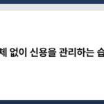 연체 없이 신용을 관리하는 습관 2