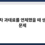 자동차 과태료를 연체했을 때 생기는 문제 6