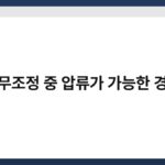 채무조정 중 압류가 가능한 경우 3