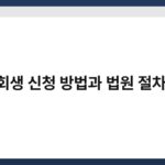 개인회생 신청 방법과 법원 절차 정리 5