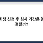 개인회생 신청 후 심사 기간은 얼마나 걸릴까? 6