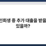 개인회생 중 추가 대출을 받을 수 있을까? 4