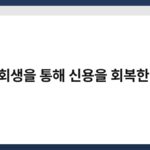 개인회생을 통해 신용을 회복한 사례 4