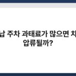 미납 주차 과태료가 많으면 차량 압류될까? 5