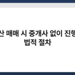 부동산 매매 시 중개사 없이 진행하는 법적 절차 2