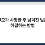 부모가 사망한 후 남겨진 빚을 해결하는 방법 4