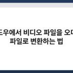 윈도우에서 비디오 파일을 오디오 파일로 변환하는 법 6