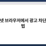 인터넷 브라우저에서 광고 차단하는 법 7