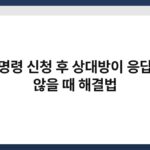지급명령 신청 후 상대방이 응답하지 않을 때 해결법 4
