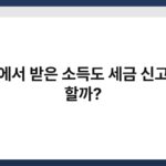 해외에서 받은 소득도 세금 신고해야 할까? 4