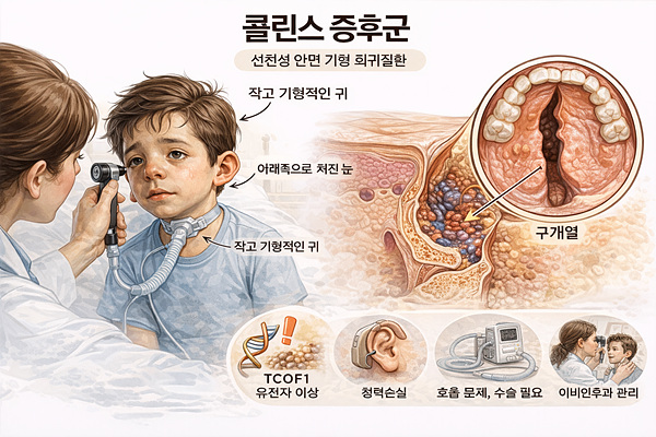 콜린스 증후군, 얼굴 기형을 유발하는 유전병 1
