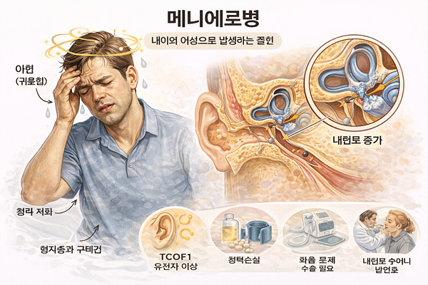 메네이어병, 귀울림과 어지럼증이 함께 오는 병 1