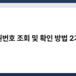 여권번호 조회 및 확인 방법 2가지 7