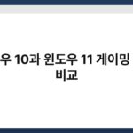 윈도우 10과 윈도우 11 게이밍 성능 비교 5